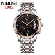 NIBOSI Ready Stock Jam Tangan Lelaki (2353) Original Men's Watch Chronograph Kalis Air 30M Waterproo