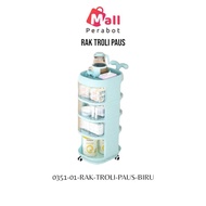 Mall Perabot | Lemari Serbaguna Lipat Baby Stuff | Rak Troli PAUS Susun Ruang Tamu Penyimpanan Denga