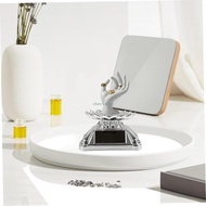 CH* Solar Energy Jewelry Display Stand Flower Rotating Turntable LED Lighting ABS