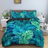 3D Tropical Plant Leaves Bedding Set Quilt Cover For Bedroom Luxury Duvet Cover Set With Pillowcase 
