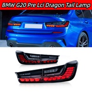READY STOCK For BMW G20 Pre LCI Dragon Tail Lamp Rear Light SMOKE & RED