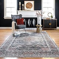 nuLOOM Mystic Elegant Medallion Area Rug, 5' x 7' 9", Grey