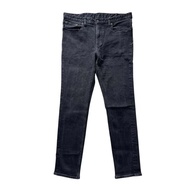 GU JEANS SKINNY FIT BLACK WASHED JEANS (33)