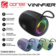 VINNFIER TANGO NEO 6 BLUETOOTH MINI SPEAKER EXTRA BASS BUILT IN MIC MICROPHONE USB MICRO SD CARD SLO