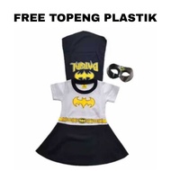 BATGIRL SUPERHERO DRESS FREE MASK