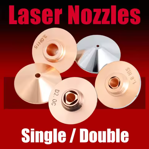 Fiber Laser Cutting Nozzle D28 M11 H15 Single Double Chrome Options 1.01.2 1.4 1.5 1.8 2.0 2.5 3.0 f