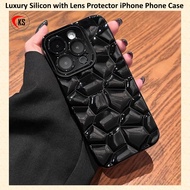 Luxury Silicon with Lens Protector Phone Case iPhone 14 Pro Max 13 Pro Max 12 Pro Max 11 Pro Max