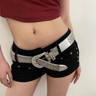 y2k Shorts y2k Yawen y2k Women's Clothing Yabi Style y2k Pants American y2k Gothic Niche Low-Waist 2