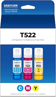 522 Ink Refill Bottles ET-2800 ET-4800 ET-2400 ET-2803 ET-2720 Replacement for 522 Refill Ink Use fo