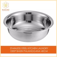 Stainless Steel Home Kitchen Sink Bathroom Laundry Deep Basin Planggana MINI Palanggana 40CM ◊☜ ∇