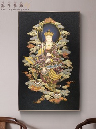 Perilla-Poster Printing Canvas Craft Painting Tangka Decorative Painting of Xizang Buddha Riding to 