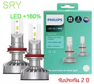 หลอดไฟหน้ารถยนต์ Philips Ultinon LED+160% 6000K H1  H4  H7  H11  H8/H11/H16  HB3 / HB4  แท้ 100% รับประกัน 2 ปี