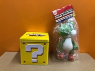 有貨不用問 送贈品!! 眼鏡廠BANPRESTO 景品- SUPER MARIO耀西 YOSHI 8.5” 大膠公仔 FIGURE 送 5.5” 日本大板環球影城 問號零食鐵盒 注意內容及交收安排 不