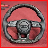 RS Carbon Fiber Steering Set For All Audi TT R8 S1 S2 S3 S4 S5 S6 S7 Q1 Q2 Q3 Q4 Q5 Q6 Q7 Q8
