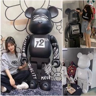 HY/🎁Violent Bear1000%Internet Celebrity Bearbrick Large Ornaments Living Room Floor Decoration Model Doll Sculpture F1E5