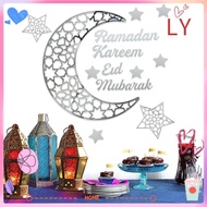 LY Wall Sticker, DIY Ramadan Decors Mirror Stickers, Home Decorations Arylic Removable Eid Mubarak Wall Decal