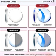 Korean fashion anti-radiation photochromic blueray minus lens glasses JS