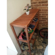 Wooden Shelf 80 CM / Rak Kayu / Rak Serbaguna/ Rak Sepatu Kayu /Rak Taman 3 susun