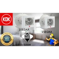 KDK 10EGKA / 15EGKB | 4” / 6”  |  Wall Mount Exhaust Fan  |  Ez Fan