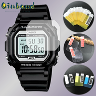 Qinband 2pcs Watch Accessories Bezel Screen Protector for Casio W800H F-91W DW5600 5610 AE1200WH  Soft Clear Anti-Scratch Waterproof Fill Protectors