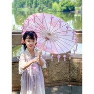 payung niaga payung klasik payung kertas Small Size Children Oil Paper Umbrella Petal Cheongsam Hanf