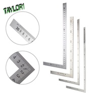TAYLOR1 L Shape Ruler Woodworking Educational Metal Stainless Steel Measuring Tool School Supplies 9