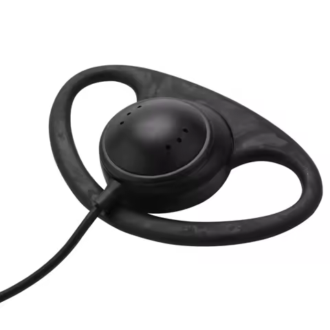 Y38A-10X 2 Pin Advanced D Shape Clip-Ear Ptt Headset Earpiece Mic For Motorola 2 Way Radios GP88S GP