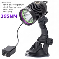 AloneFire SV76 20W 365nm หลอดไฟ UV บ่มไฟฉายแสงอัลตร้าไวโอเล็ตแบบไม่มีเงาแก้วกาวอะคริลิคสีเขียวน้ำมัน