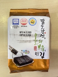 สาหร่ายเกาหลี แผ่นอบกรอบ สาหร่ายห่อข้าว ทานเล่น haesong seasoned Laver  4g