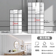 แผ่นปิดผนังแบบป้องกันน้ำลาย PVC Aluminum Plastic Board Hardboard Kitchen Tile Simulation Wall Sticke