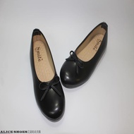 22.5~27 Plus Size Flat Shoes Baby Simple Bowknot Cabinet Attendant, Stewardess, OL Office Worker 378