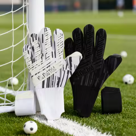 Soccer Goalkeeper Gloves for Adults & Youth, Thickened Anti-Slip with Finger Protection for Match Tr