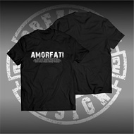 Distro t-shirts with amorfati words - men's and women's tops distro amor fati Cotton Combad