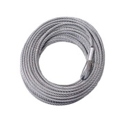 (READY STOCK) Galvanised Steel Winch Steel Cable 9.5mm x 25m up to 12000lbs + Winch Hook G70