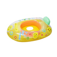 Keep Smile Fish Print Baby Float Inflatable Swim Ring Water Toys Boat For 1-5 Years Baby