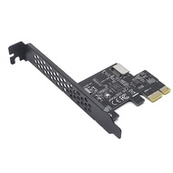 PCI Express 2.0 X1 USB 3.2 Gen1 TYPE-E Add on Card PCIe Front Type-C Adapter Riser USB3.1 Gen1 A-KEY