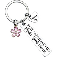 Sweet 16 Gifts For Her Daughter 16th Birthday Decorations Cute Keychains For Girls Sister Friends 16