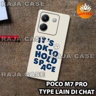 Rubber Softcase poco M7 PRO /RC37 motif QUOTES/case poco M7 PRO/casing poco M7 PRO/silicone poco M7 