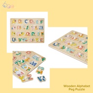 Anko Wooden Educational Toys - Pegs Numbers and Alphabets