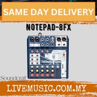 Soundcraft Notepad-8FX Mixer with Effects ( Notepad8FX / Notepad 8FX )