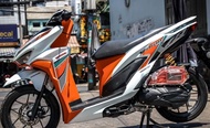 Tem rời vario 150 trắng cam bình decal