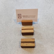 Business Card Stand Wood Stand Teak Wood Display Stand/