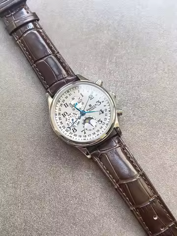 Military Pilot Multifunctional Small Disc Men's Mechanical Watch Fully Automatic Hollow Star Moon Ph