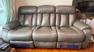 芝華士三座位電動真皮梳化Cheers 3-Seater Recliner Sofa - Grey Leather