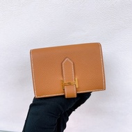 Hermes mini bearn 金棕金釦 短夾/銀包