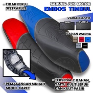 SUPRA BOZMAN MOTORCYCLE SEAT COVER, PREMIUM, THICK, RAISED, INSTALLATION DIRECTLY FOR VARIO SCOOPY S