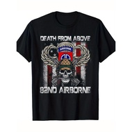 Death from The Sky Veterans of The 82Nd Airborne Division T-Shirt Cotton - 220 G