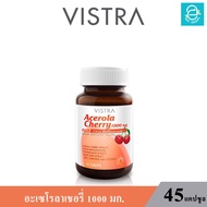 (ล็อตใหม่ล่าสุด Exp.15/09/2025) VISTRA Acerola Cherry 1000 mg.& Citrus Bioflavonoids Plus - วิสทร้า 