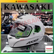 KAWASAKI [READY STOCK] AXXIS HELMET FU112C SOLID GLOSS PEARL-2XL
