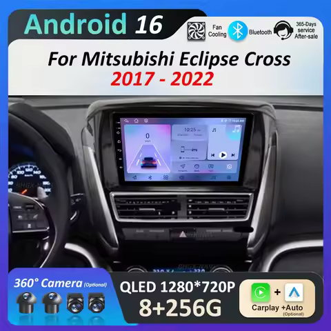 Navigation GPS Android 16 for Mitsubishi Eclipse Cross 2017 - 2022 Car Radio Multimedia Player BT 4G